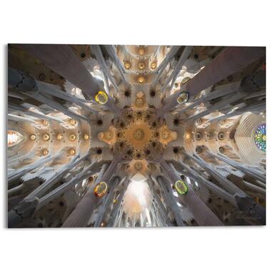 Glasschilderij Sagrada Familia 100x140 cm Bont Acryl product