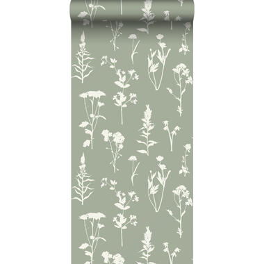 ESTAhome behang - veldbloemen - jade groen - 50 x 900 cm - 139395 product