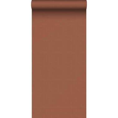 ESTAhome behang - linnenstructuur - terracotta - 0,53 x 10,05 m - 139369 product