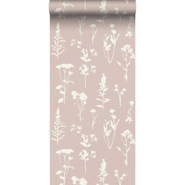 ESTAhome behang - veldbloemen - zacht roze - 0,53 x 10,05 m - 139393 product