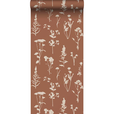 ESTAhome behang - veldbloemen - terracotta - 0,53 x 10,05 m - 139396 product