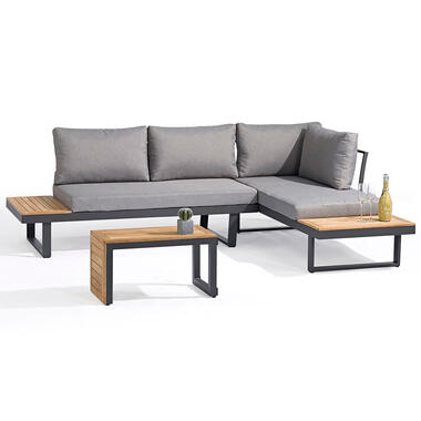 SenS-Line Olympia multifunctionele loungeset - Aluminium en acacia hout product