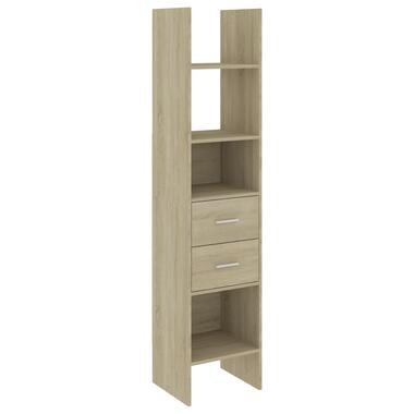 vidaXL Boekenkast 40x35x180 cm bewerkt hout sonoma eikenkleurig product