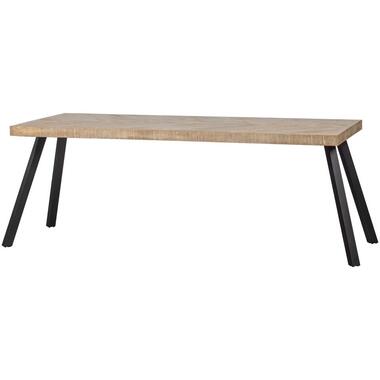 WOOOD Tablo Tafel Visgraat met 2-standen Poot - Mango - 75x180x90 product
