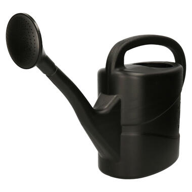 Gieter - zwart - kunststof - zwarte broeskop - 10 liter product