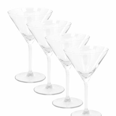 Cocktailglazen - set 4x - glas - 260 ml - martini glazen product