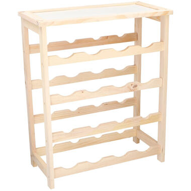 Wijnrek - hout - voor 16 flessen - 46 x 23 x 55 cm product