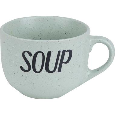 Cosy&Trendy soepkom 'Soup' met een oor - 51 cl - Mint groen - Set-6 product