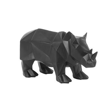 Ornament Origami Rhino - Polyresin Mat Zwart - 29,5x11,6x14,5cm product