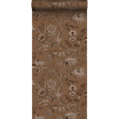 ESTAhome behang - vintage bloemen - terracotta bruin - 50 x 900 cm - 139403 product