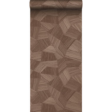Origin Wallcoverings eco-texture vliesbehang - grafisch 3D motief - roest bruin product