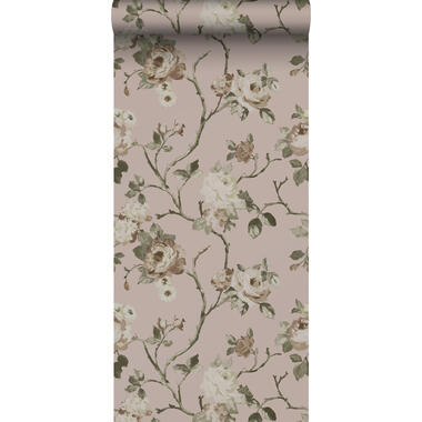 ESTAhome behang - vintage bloemen - oudroze - 0.53 x 10.05 m - 139407 product