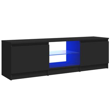 vidaXL Tv-meubel met LED-verlichting 120x30x35,5 cm zwart product
