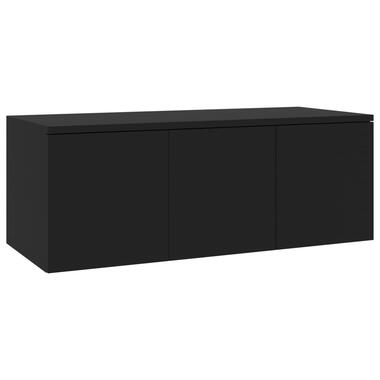 vidaXL Tv-meubel 80x34x30 cm spaanplaat zwart product