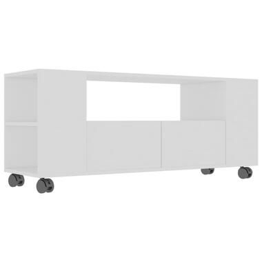 vidaXL Tv-meubel 120x35x43 cm bewerkt hout wit product