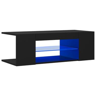 vidaXL Tv-meubel met LED-verlichting 90x39x30 cm zwart product