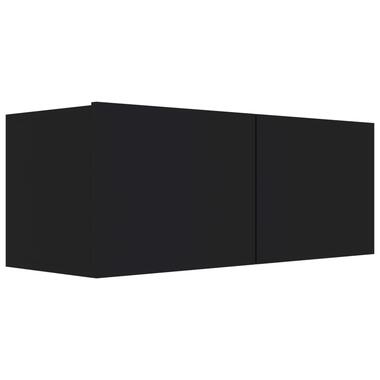 vidaXL Tv-meubel 80x30x30 cm bewerkt hout zwart product