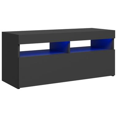 vidaXL Tv-meubel met LED-verlichting 90x35x40 cm grijs product