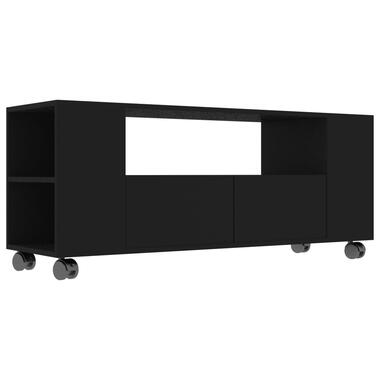 vidaXL Tv-meubel 120x35x43 cm bewerkt hout zwart product