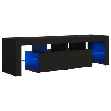 vidaXL Tv-meubel met LED-verlichting 140x36,5x40 cm zwart product