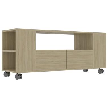 vidaXL Tv-meubel 120x35x43 cm bewerkt hout sonoma eikenkleurig product