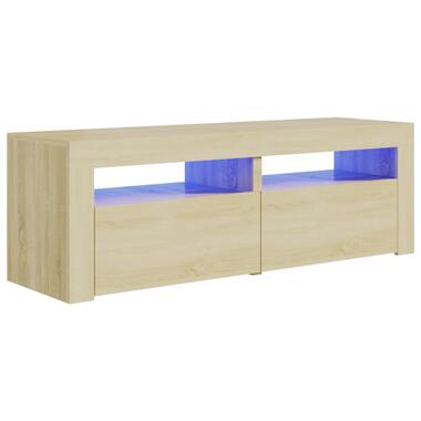 vidaXL Tv-meubel met LED-verlichting 120x35x40cm sonoma eikenkleurig product