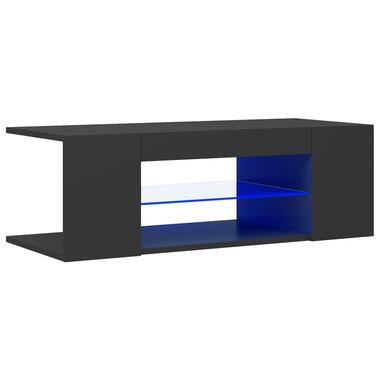vidaXL Tv-meubel met LED-verlichting 90x39x30 cm grijs product
