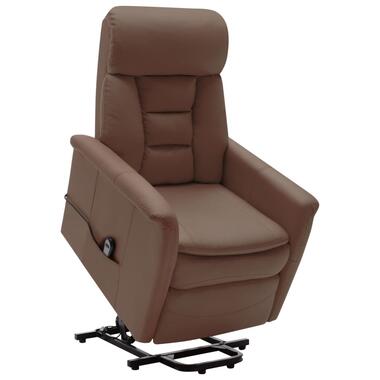 vidaXL Sta-op-stoel verstelbaar kunstleer bruin product