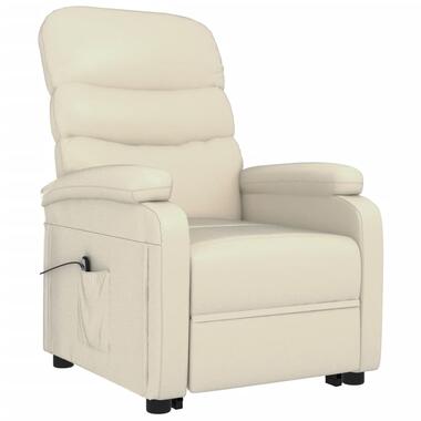 vidaXL Sta-op-stoel kunstleer crèmewit product