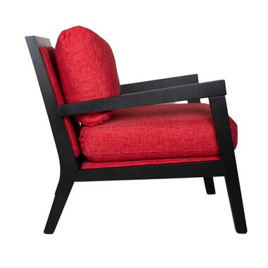 Industriële fauteuil Morris stof rood - Stof - Rood - 77x66x72 cm product