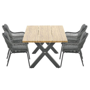 Garden Impressions Yima tuinset 7-delig - Zadar tafel 180x100 cm