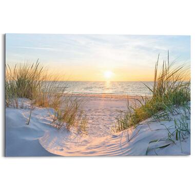 Schilderij Zonsondergang - 60x90cm - Beige product