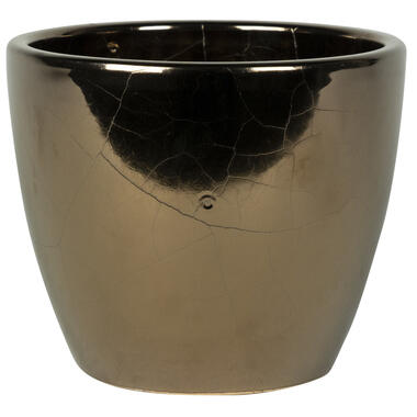 Steege Bloempot - goud - keramiek - 18 x 16 cm product