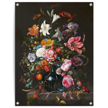 Tuinposter - De Heem Vaas met bloemen - 80x60 cm Canvas product