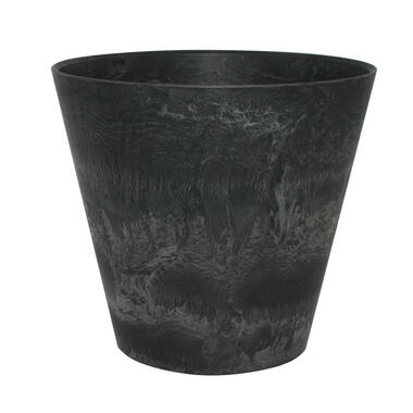 Ter Steege Bloempot - zwart - natuursteen look - D32 x H29 cm product