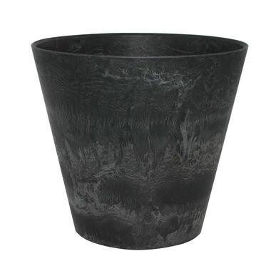 Ter Steege Bloempot - zwart - natuursteen look - D37 x H34 cm product