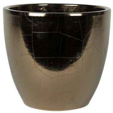 Steege Bloempot - goud - Scandinavische look - keramiek - 20 x 19 cm product