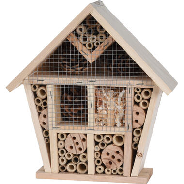 Insectenhotel - naturel - hout - bijenhuis - 30 cm product