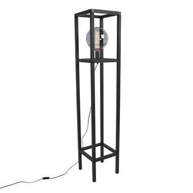 QAZQA IndustriÃ«le vloerlamp zwart - Big Cage 2 product