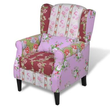 vidaXL Fauteuil met patchwork ontwerp stof product