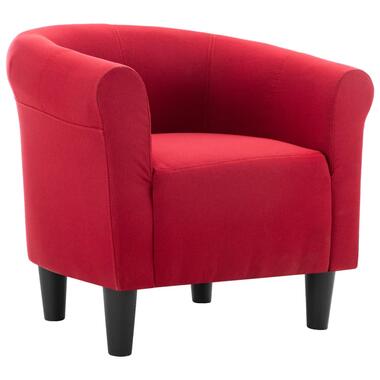 vidaXL Fauteuil stof wijnrood product