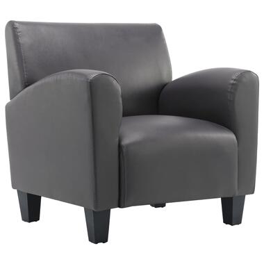 vidaXL Fauteuil kunstleer grijs product