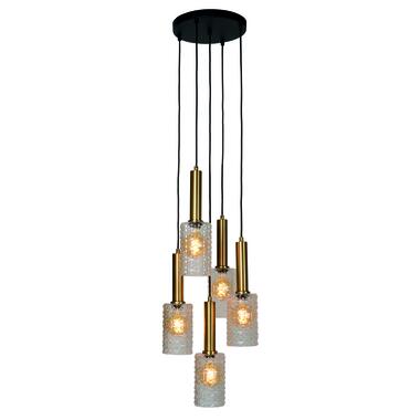 Lucide CORALIE - Hanglamp - Ø 30 cm - 5xE27 - Transparant product