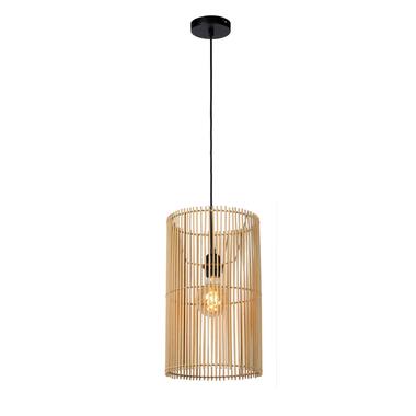 Lucide JANTINE - Hanglamp - Ø 26 cm - 1xE27 - Licht hout product