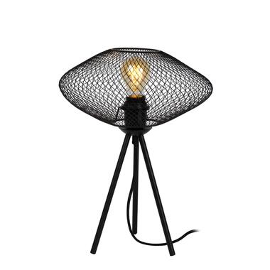 Lucide MESH - Tafellamp - Ø 30 cm - 1xE27 - Zwart product