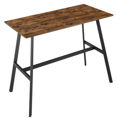 ACAZA Bartafel, Hoge tafel van 91.5 cm hoog, Industrieel Vintage, Zwart/Bruin product