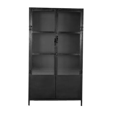 Boekenkast Zwart Metaal - 2-deurs - 100x43x180cm - Big product