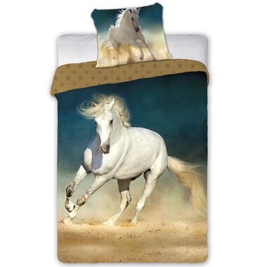 Animal Pictures Dekbedovertrek Paard - Eenpersoons - 140 x 200 cm - Katoen product
