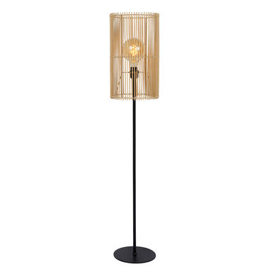 Lucide JANTINE - Vloerlamp - Ø 26 cm - 1xE27 - Licht hout product