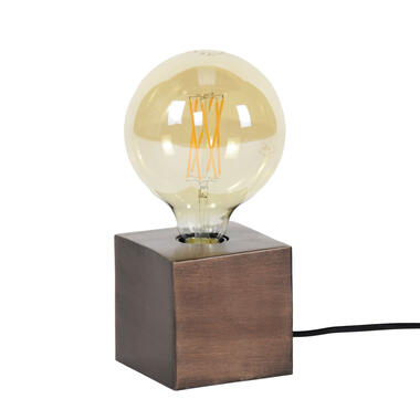 Hoyz - Tafellamp Block - Antiek Koper Finish - Industrieel - 10x10x10 product